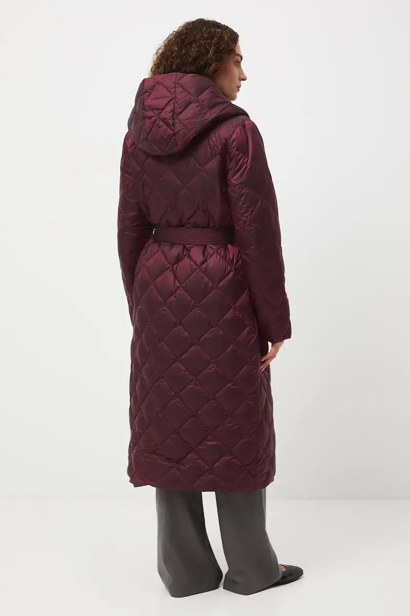 cappoto in piuma-piumino Granata miniatura 3