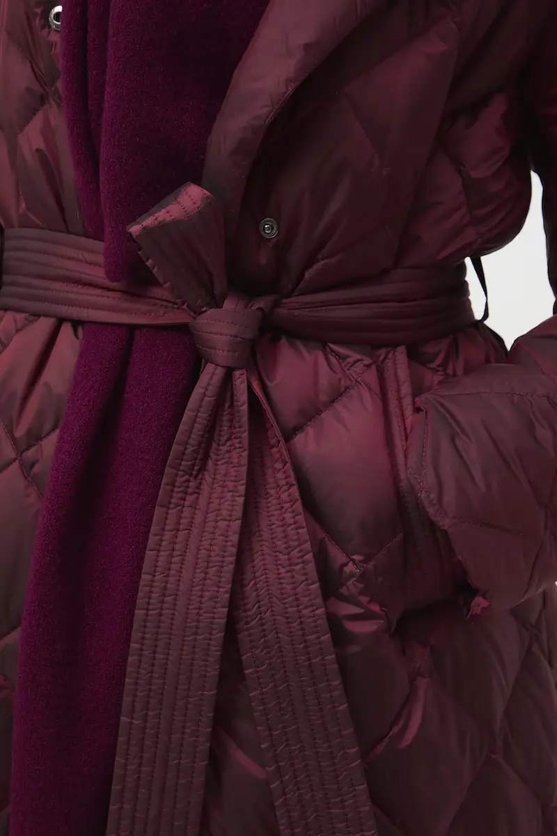 cappoto in piuma-piumino Granata miniatura 5