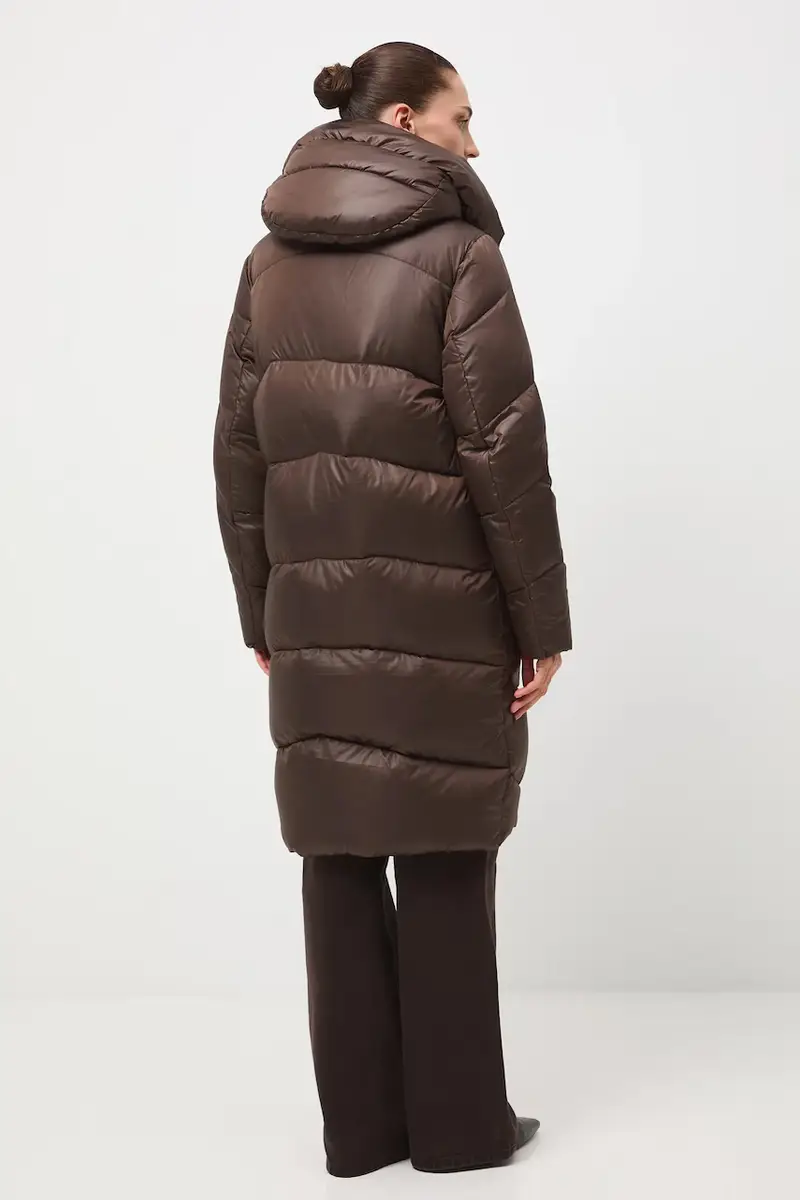 cappoto in piuma-piumino Marrone miniatura 3