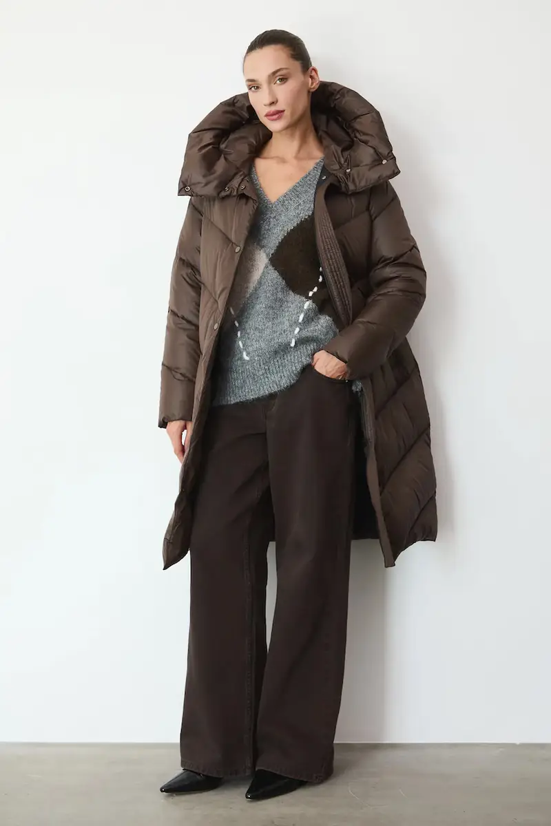 cappoto in piuma-piumino Marrone