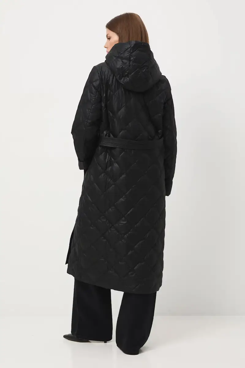 cappoto in piuma-piumino Nero miniatura 3