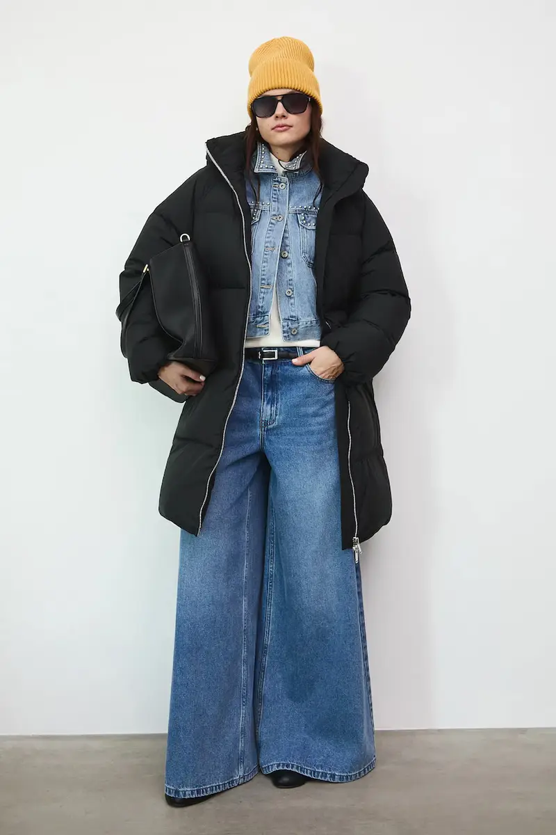 cappoto in piuma-piumino Nero