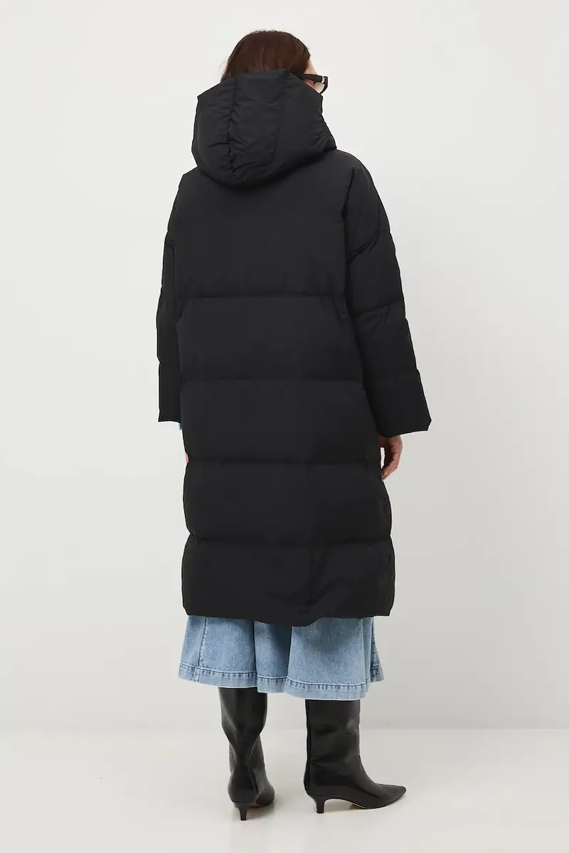 cappoto in piuma-piumino Nero miniatura 3