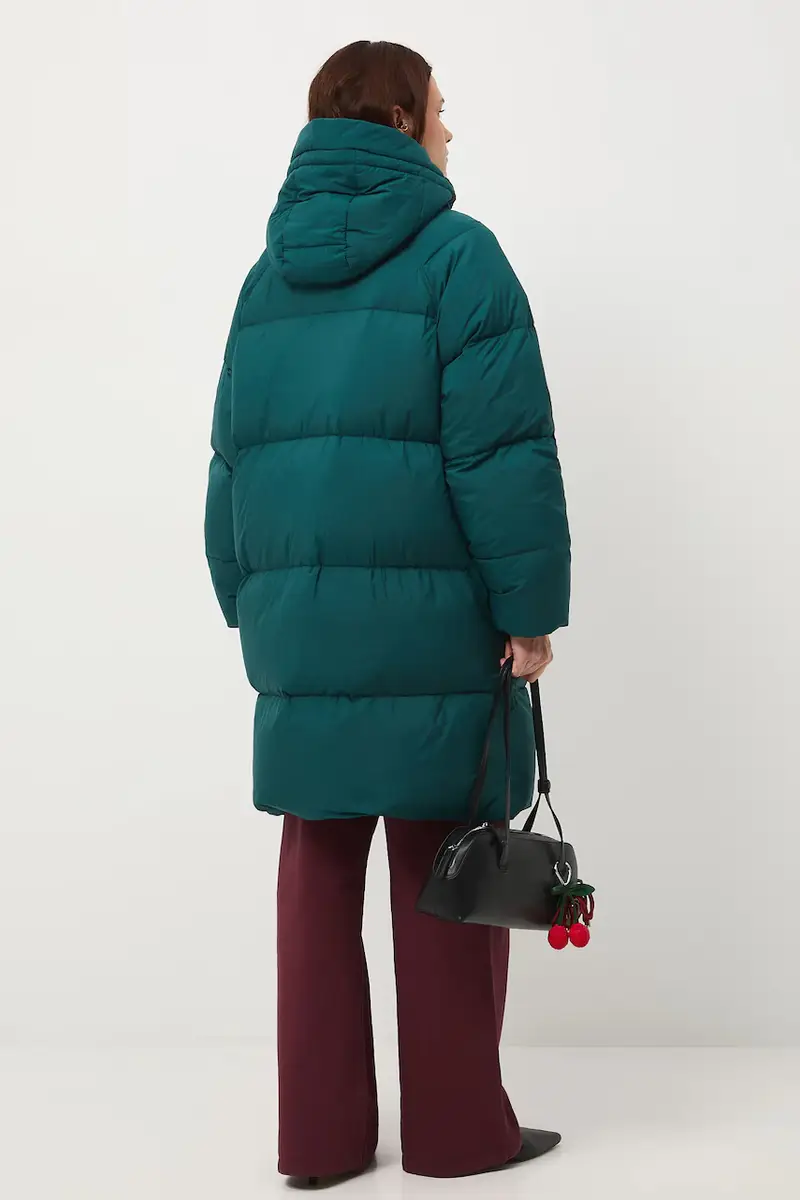 cappoto in piuma-piumino Turchese miniatura 3