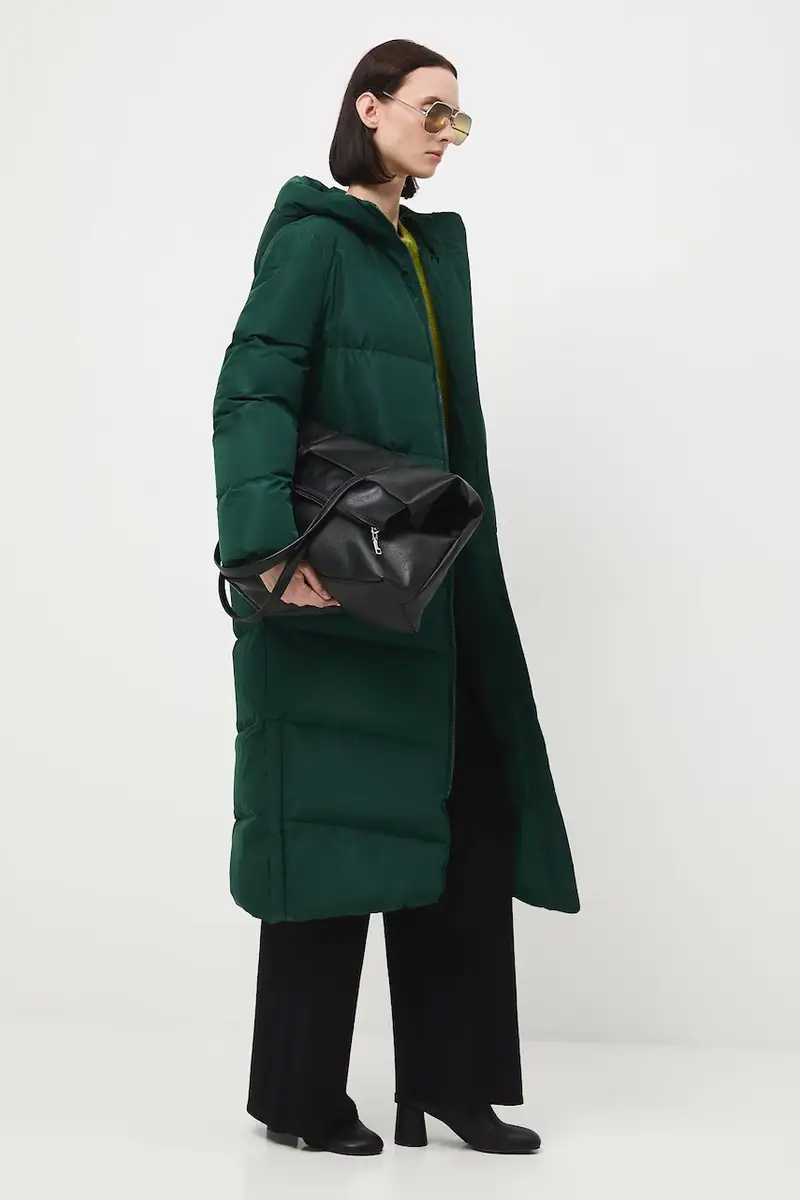 cappoto in piuma-piumino Verde miniatura 2