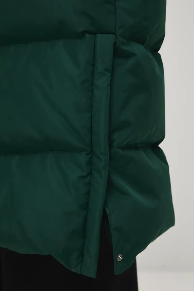 cappoto in piuma-piumino Verde miniatura 5