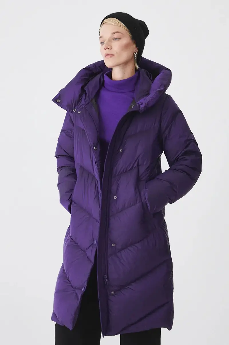 cappoto in piuma-piumino Violetto miniatura 5