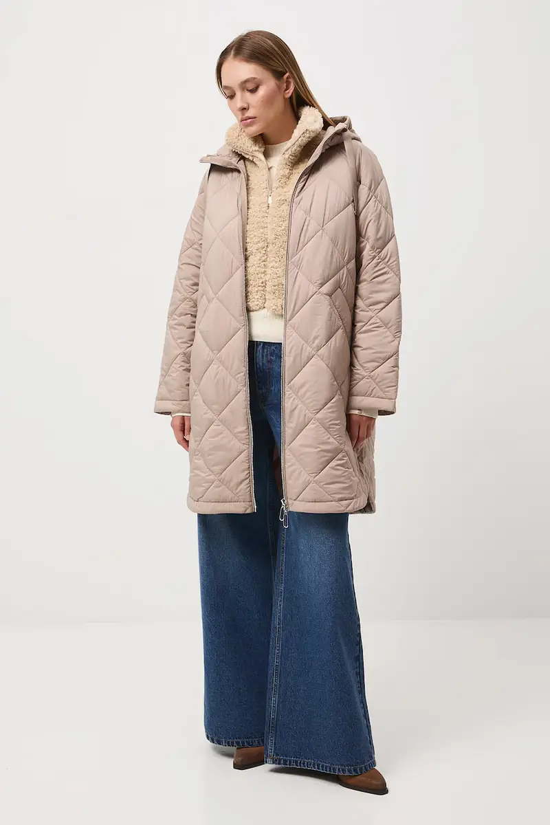 Medicine Cappotto beige oversize per donna