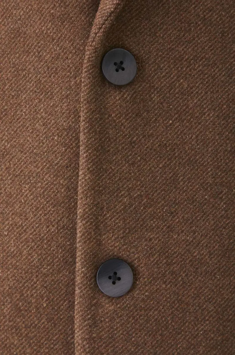 cappotto con aggiunta di lana uomo colore marrone miniatura 5