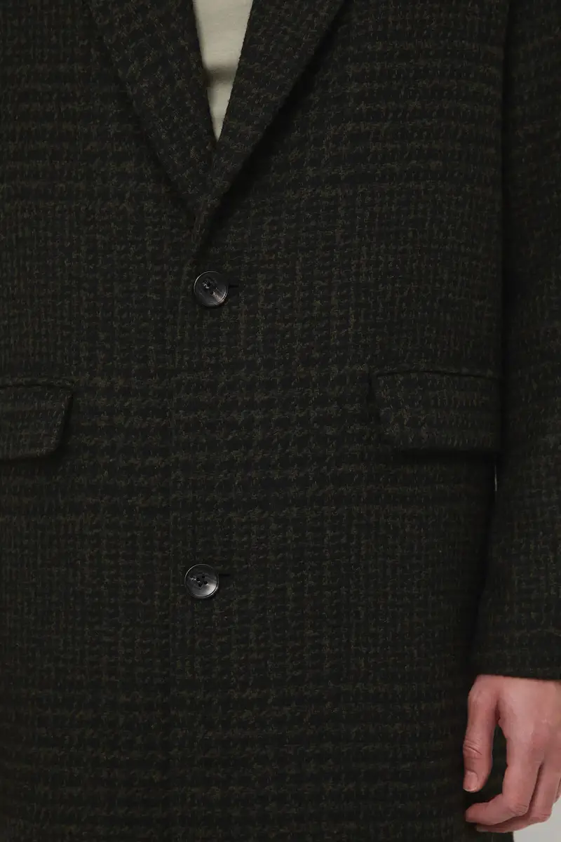 cappotto con aggiunta di lana uomo colore verde miniatura 5