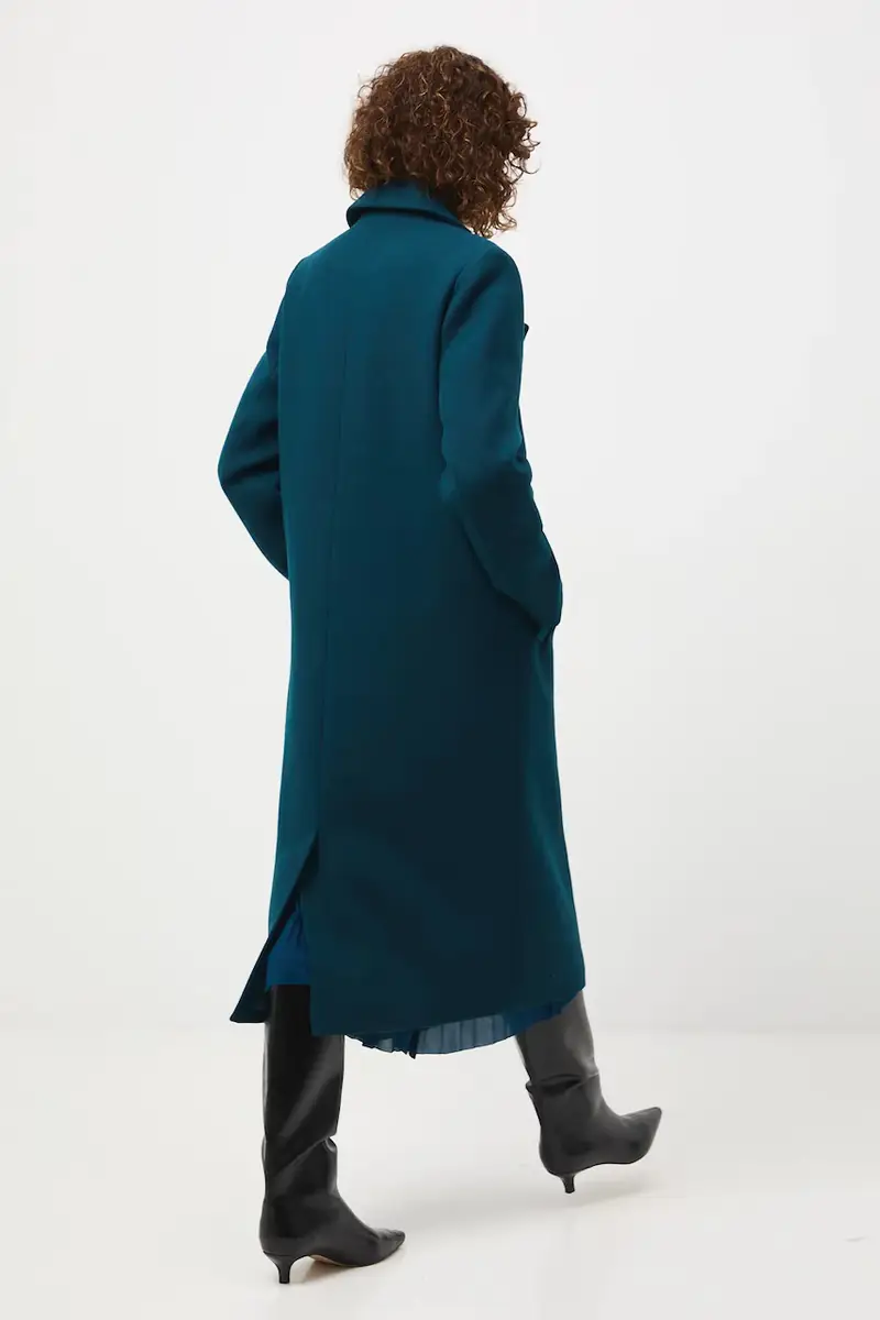 cappotto con aggiunta di lana Verde miniatura 3