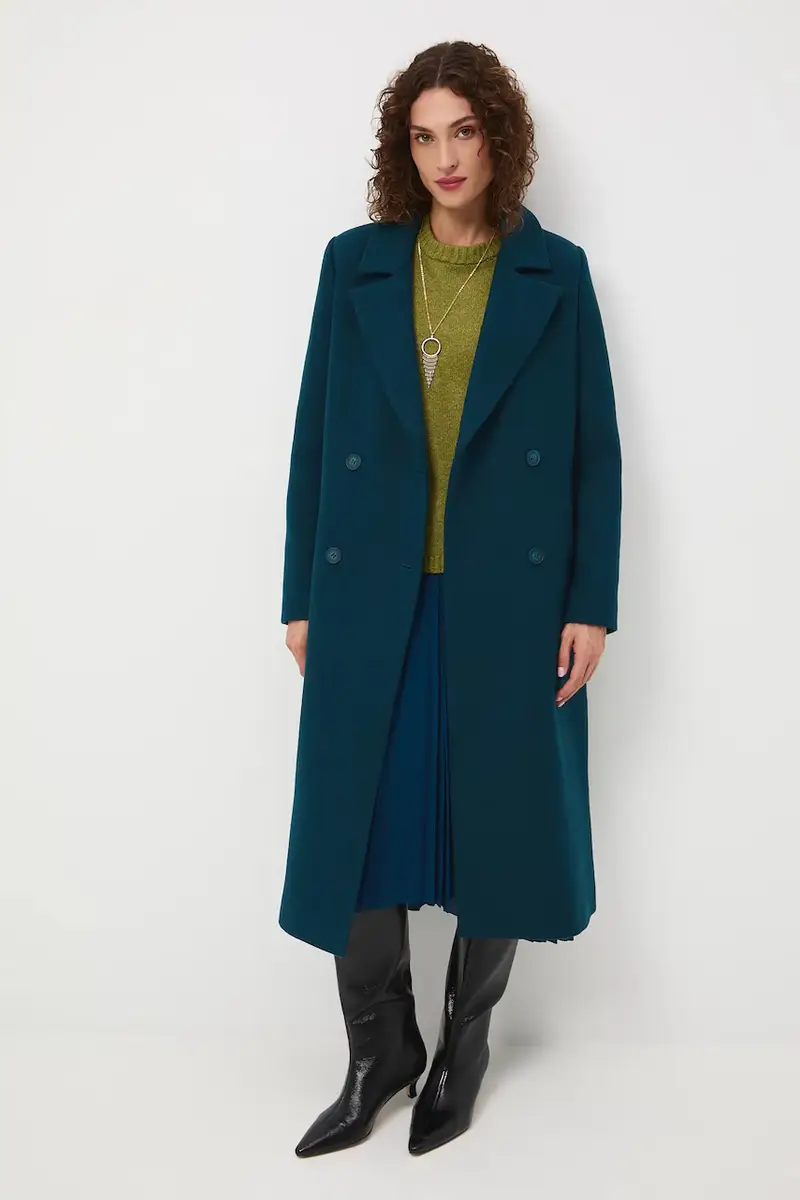 cappotto con aggiunta di lana Verde miniatura 4