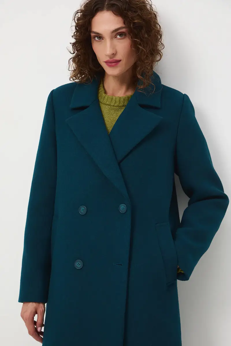 cappotto con aggiunta di lana Verde miniatura 5