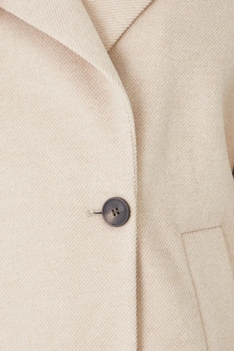 cappotto donna colore beige miniatura 5