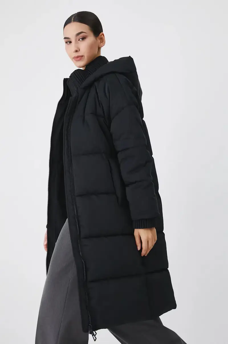 cappotto donna colore nero miniatura 2