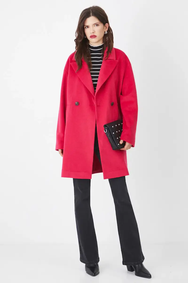 cappotto donna colore rosso miniatura 2