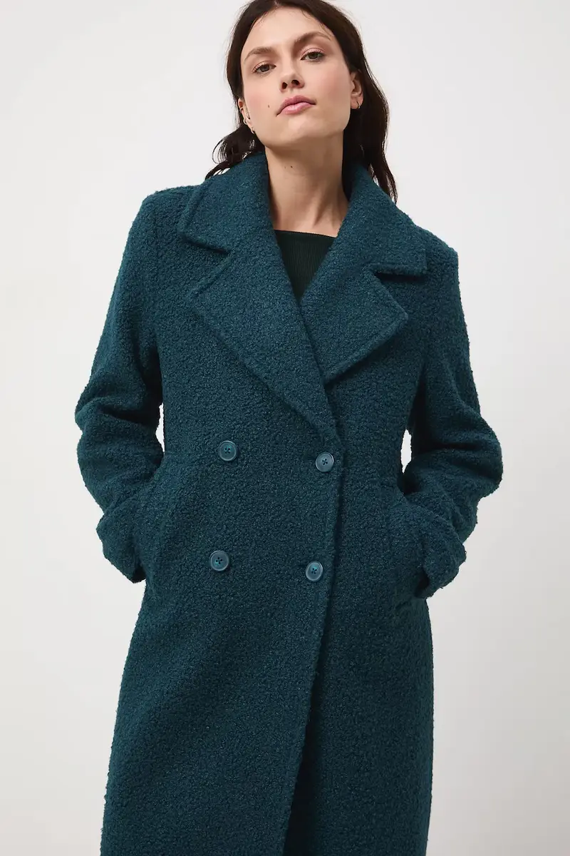 cappotto donna colore turchese miniatura 4