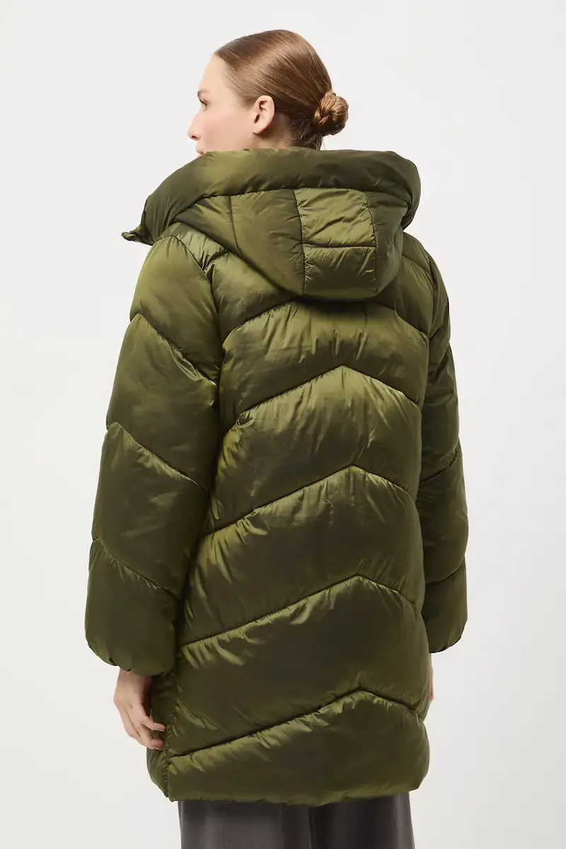 cappotto donna colore verde miniatura 3