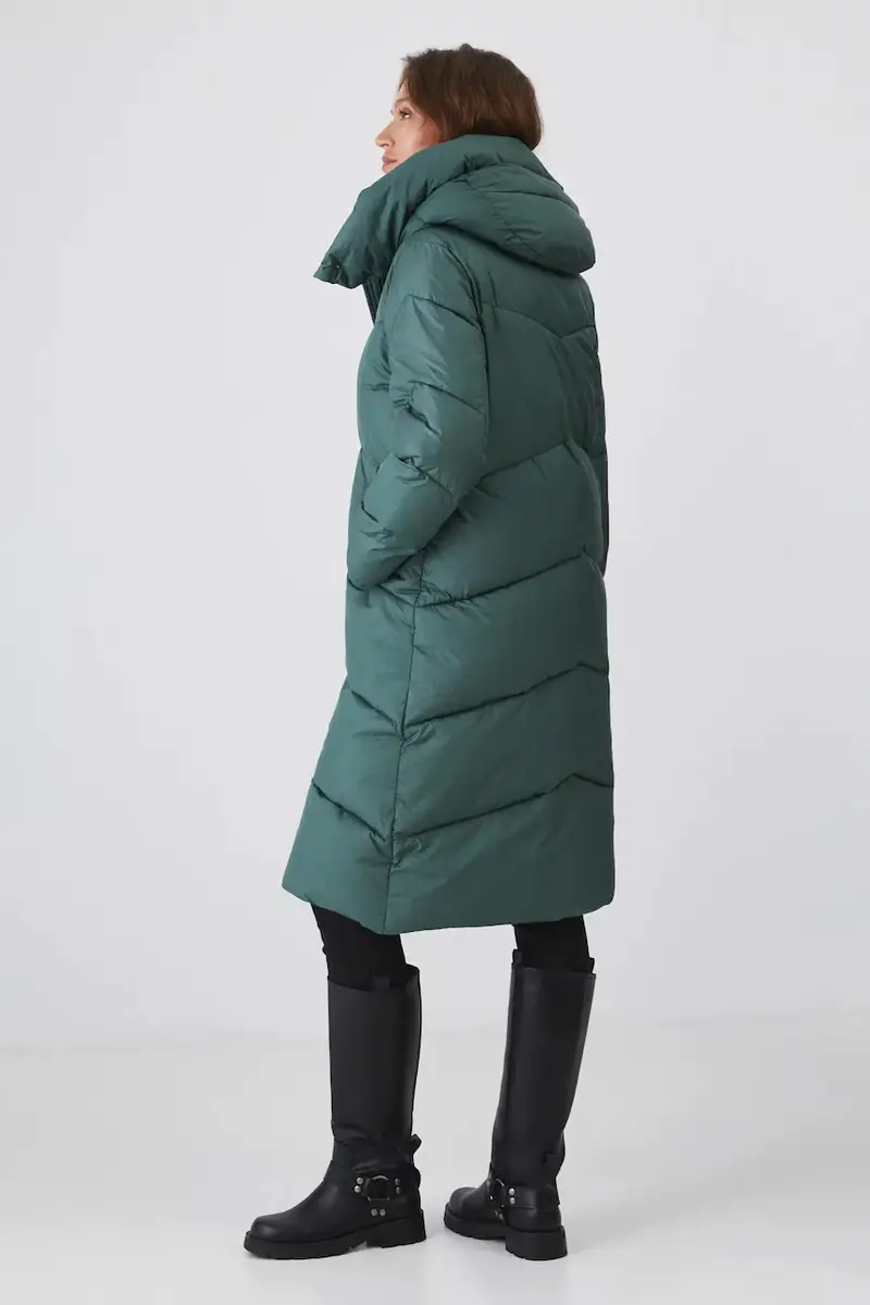 cappotto donna colore verde miniatura 3