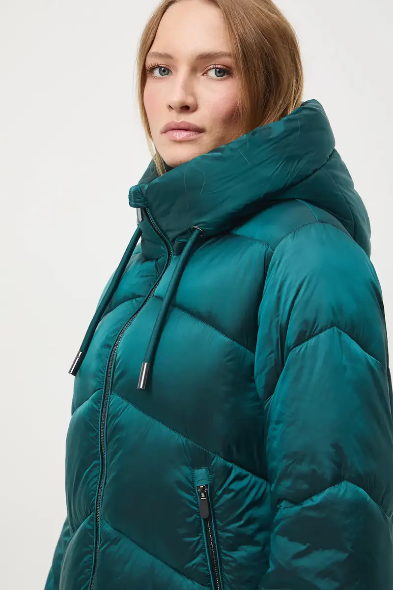 cappotto donna colore verde Turchese miniatura 4