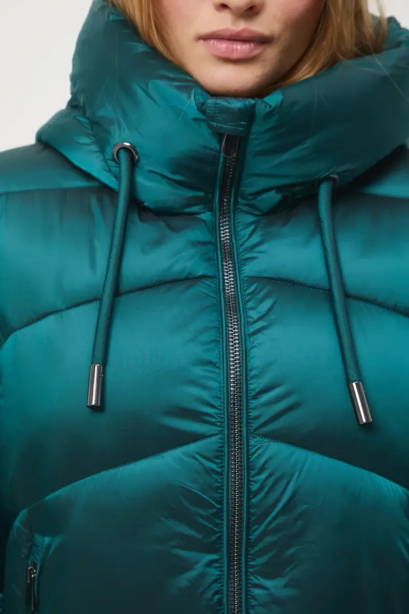 cappotto donna colore verde Turchese miniatura 5