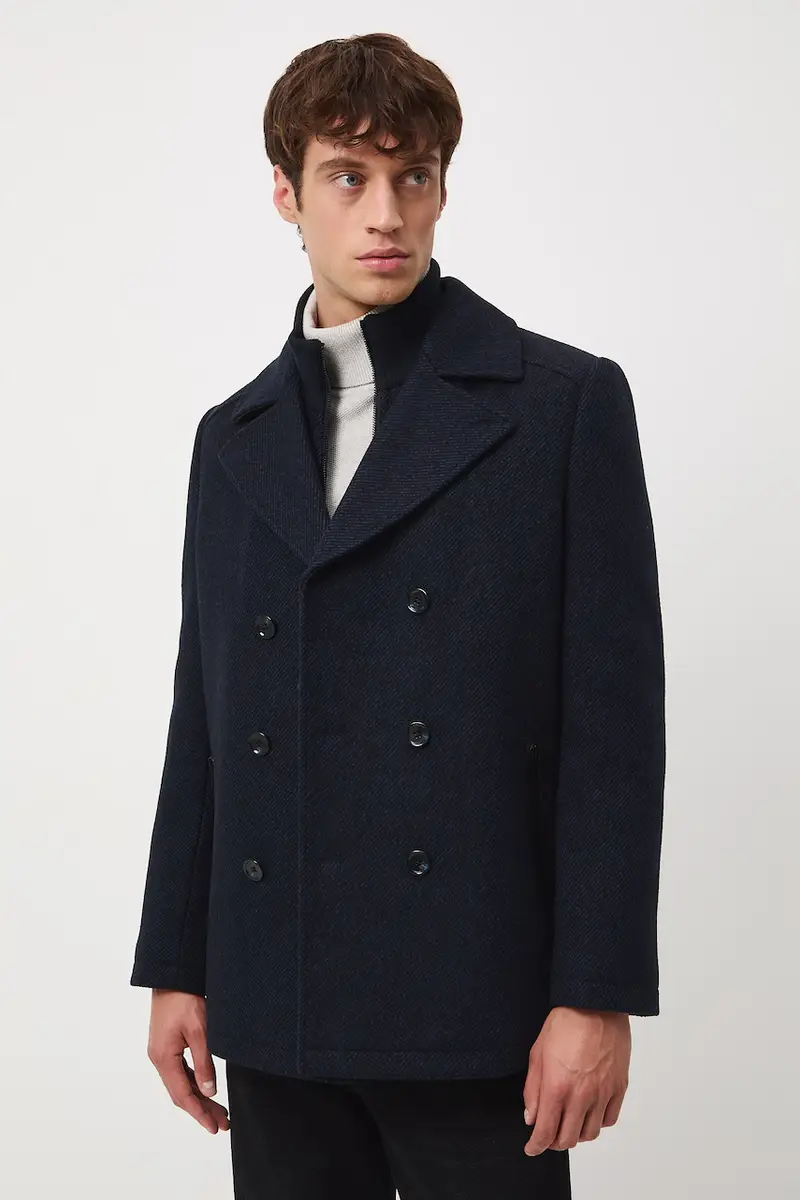 cappotto in lana Blu navy