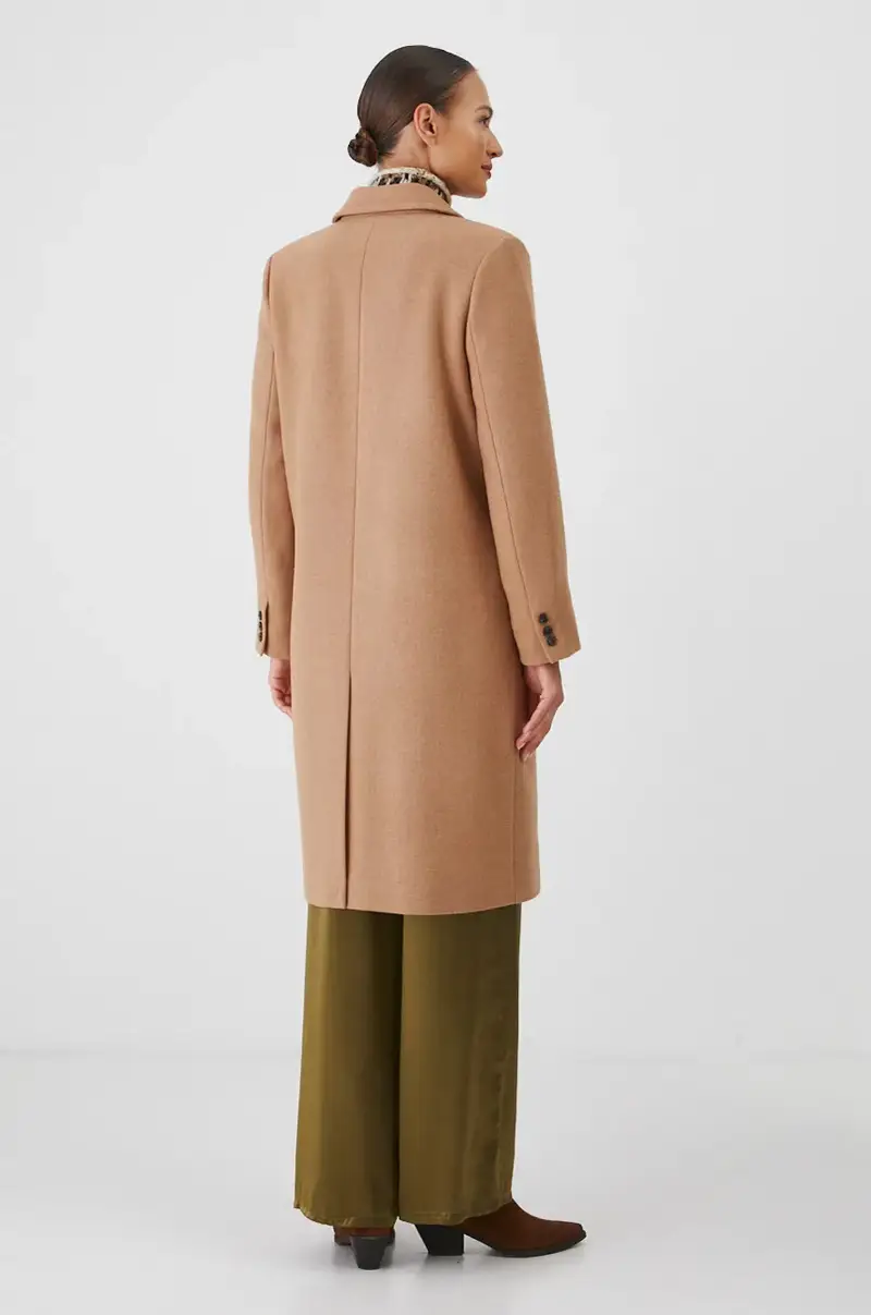 cappotto in lana donna colore beige miniatura 3