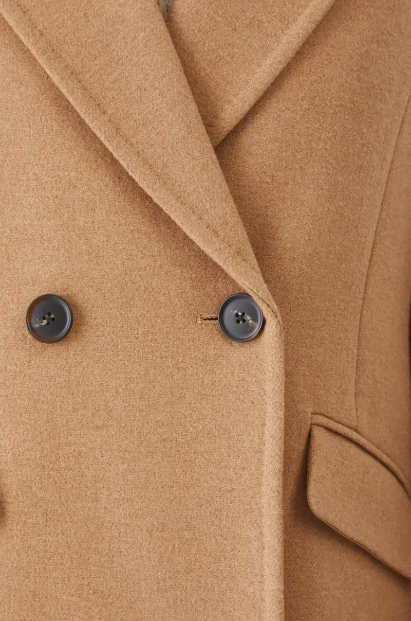 cappotto in lana donna colore beige miniatura 5