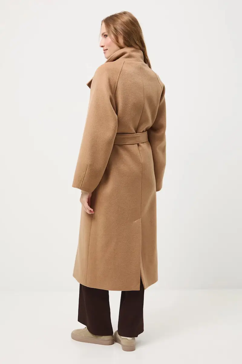 cappotto in lana donna colore beige miniatura 4