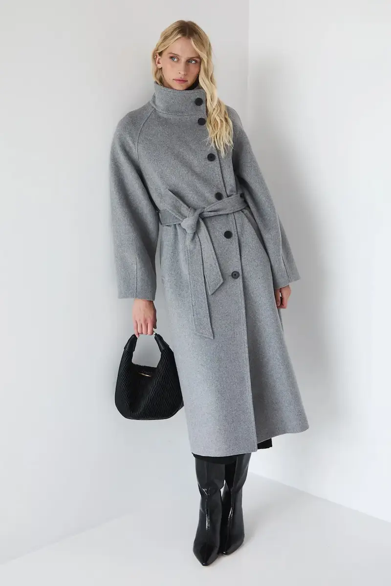 cappotto in lana donna colore grigio