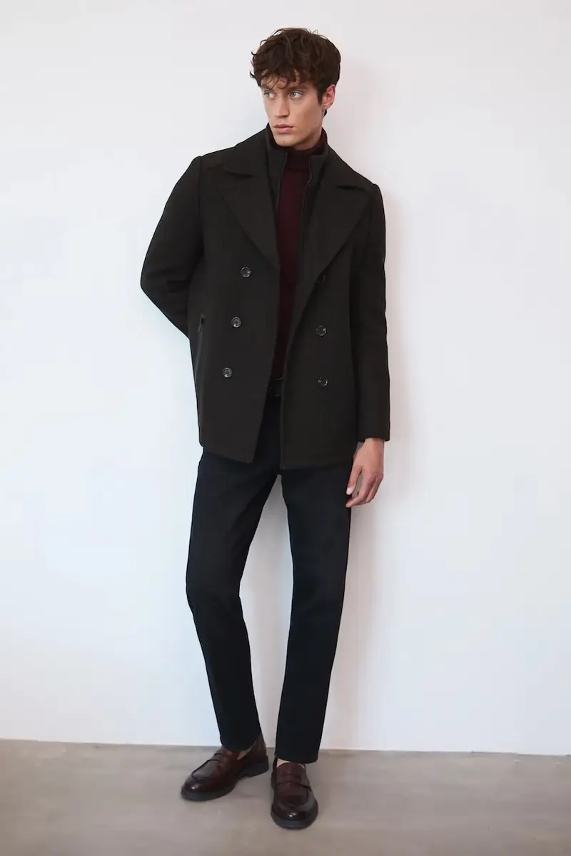 cappotto in lana uomo colore marrone