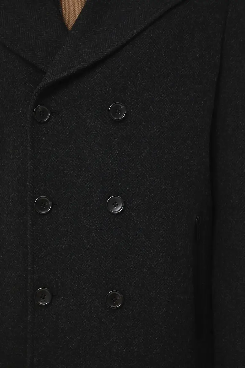 cappotto in lana uomo colore nero miniatura 5