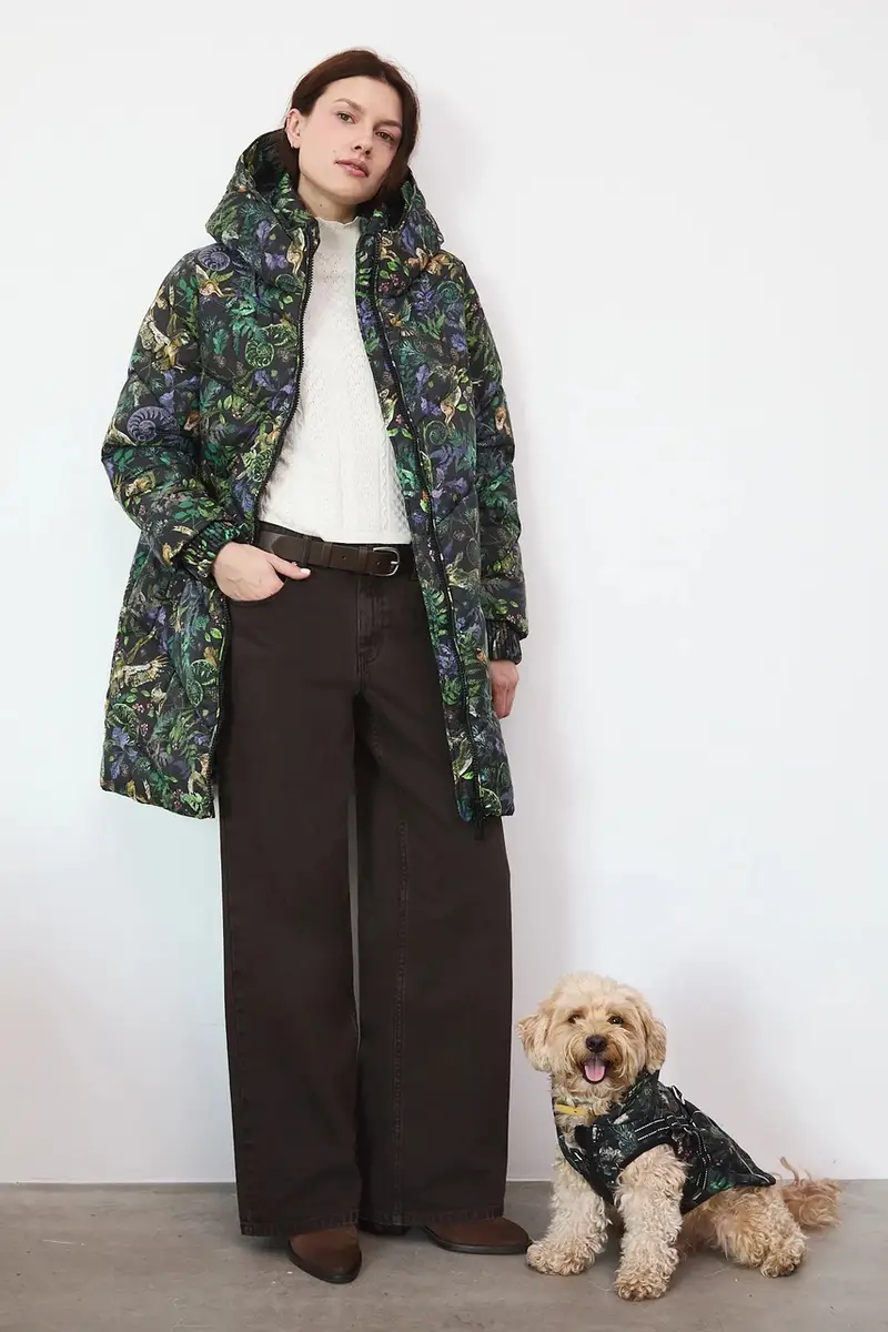 Medicine Cappotto multicolore in tessuto tecnico miniatura 2