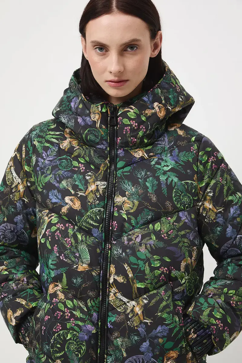 Medicine Cappotto multicolore in tessuto tecnico miniatura 5