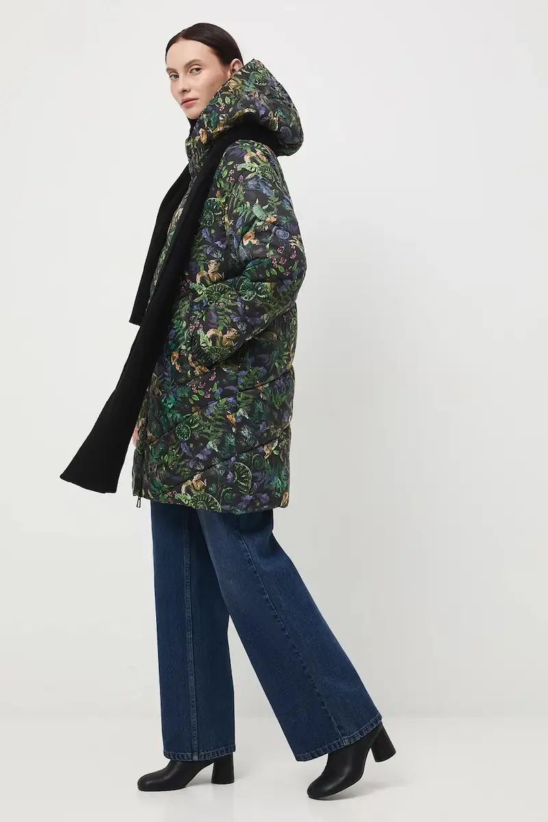 Medicine Cappotto multicolore in tessuto tecnico