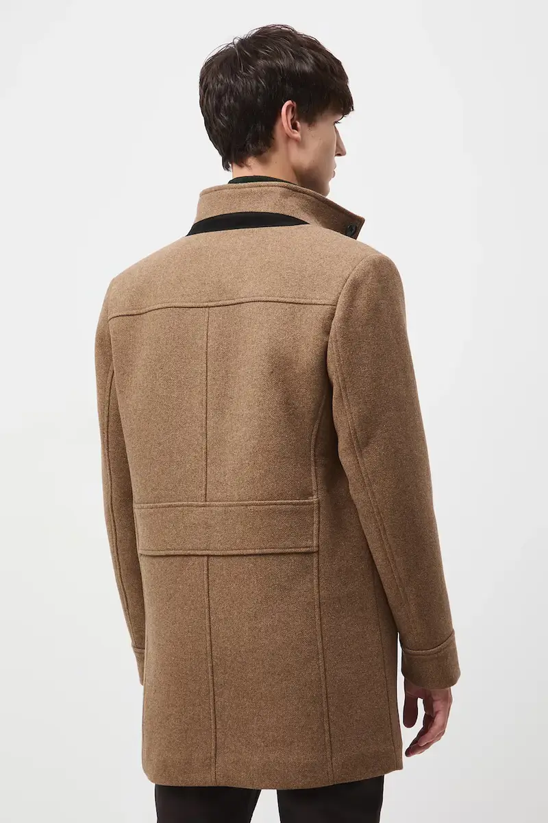 cappotto uomo colore marrone miniatura 3