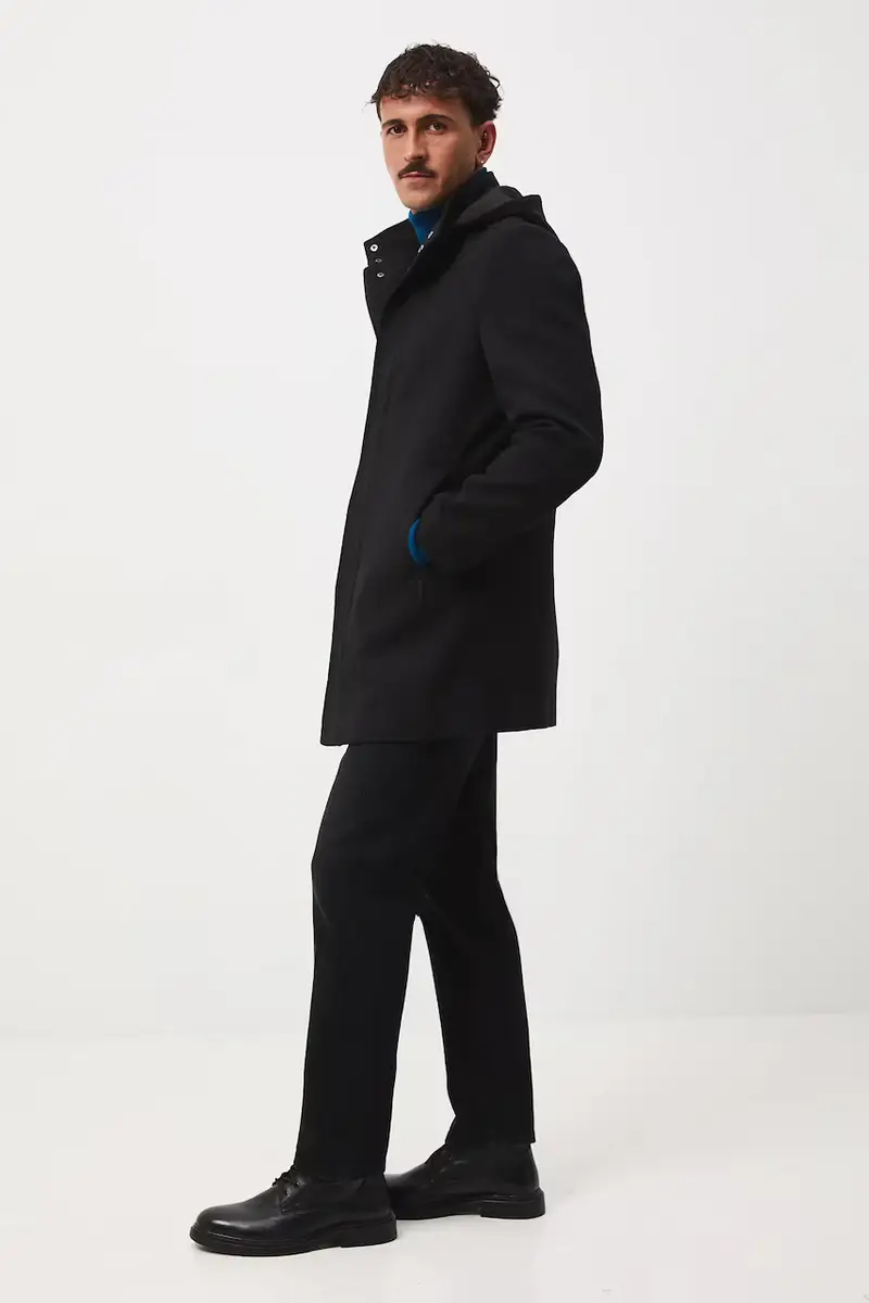 cappotto uomo colore nero miniatura 2