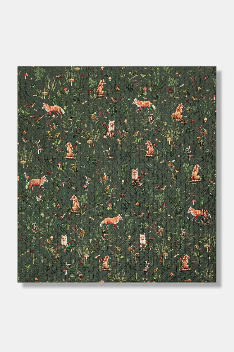 copriletto in cotone Verde miniatura 2