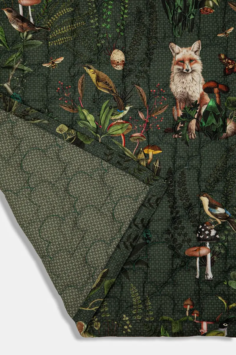 copriletto in cotone Verde miniatura 3