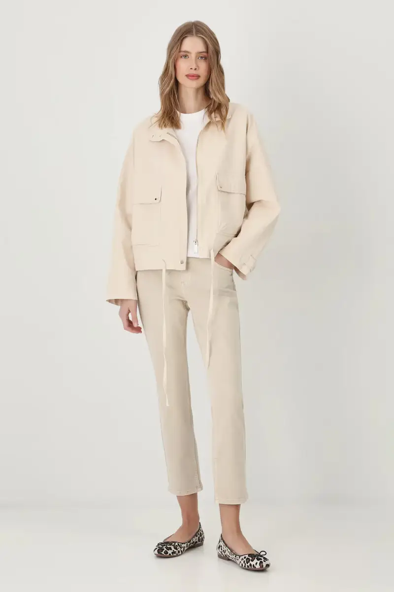 donna colore beige miniatura 2