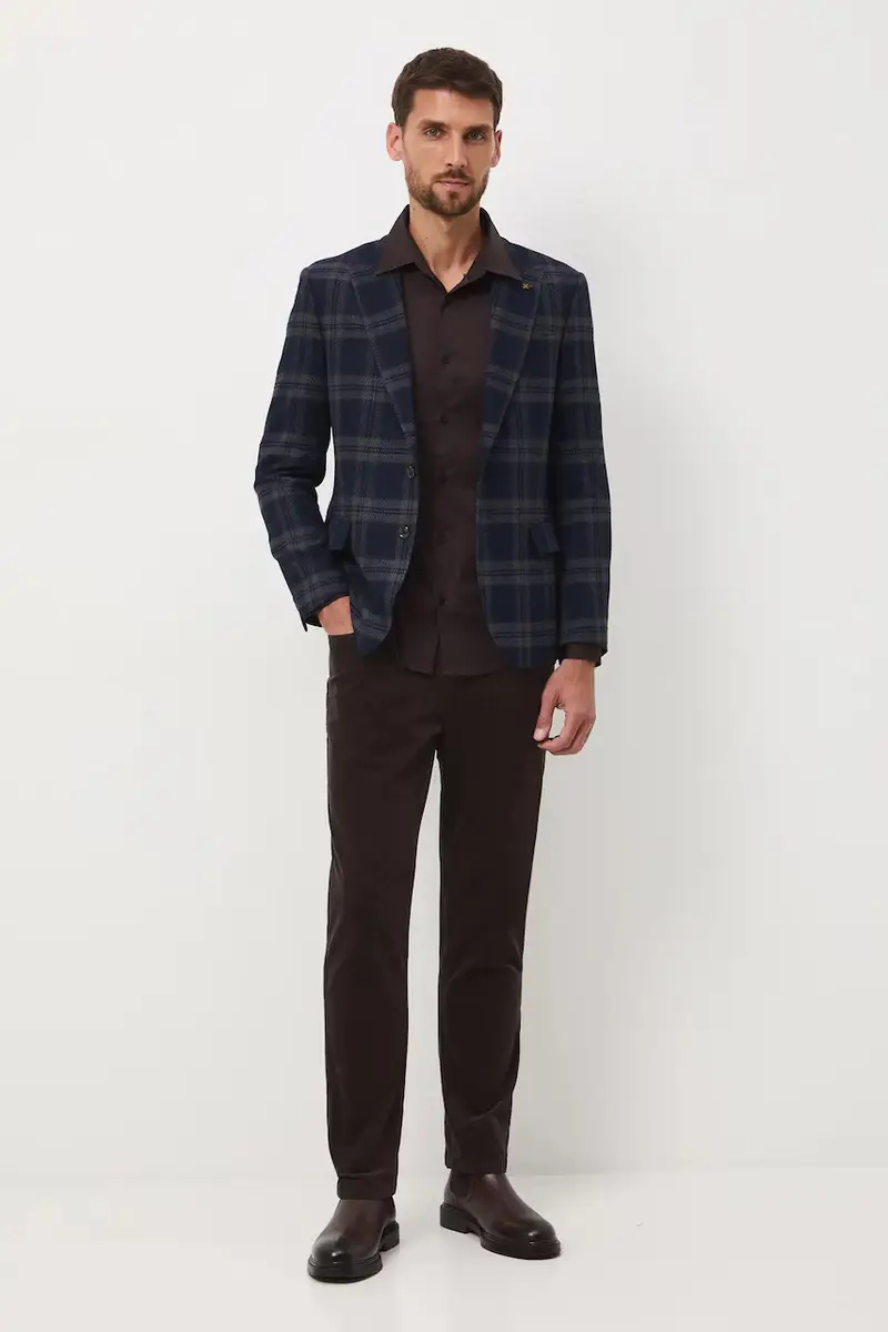 Medicine Giacca blu navy slim fit miniatura 2