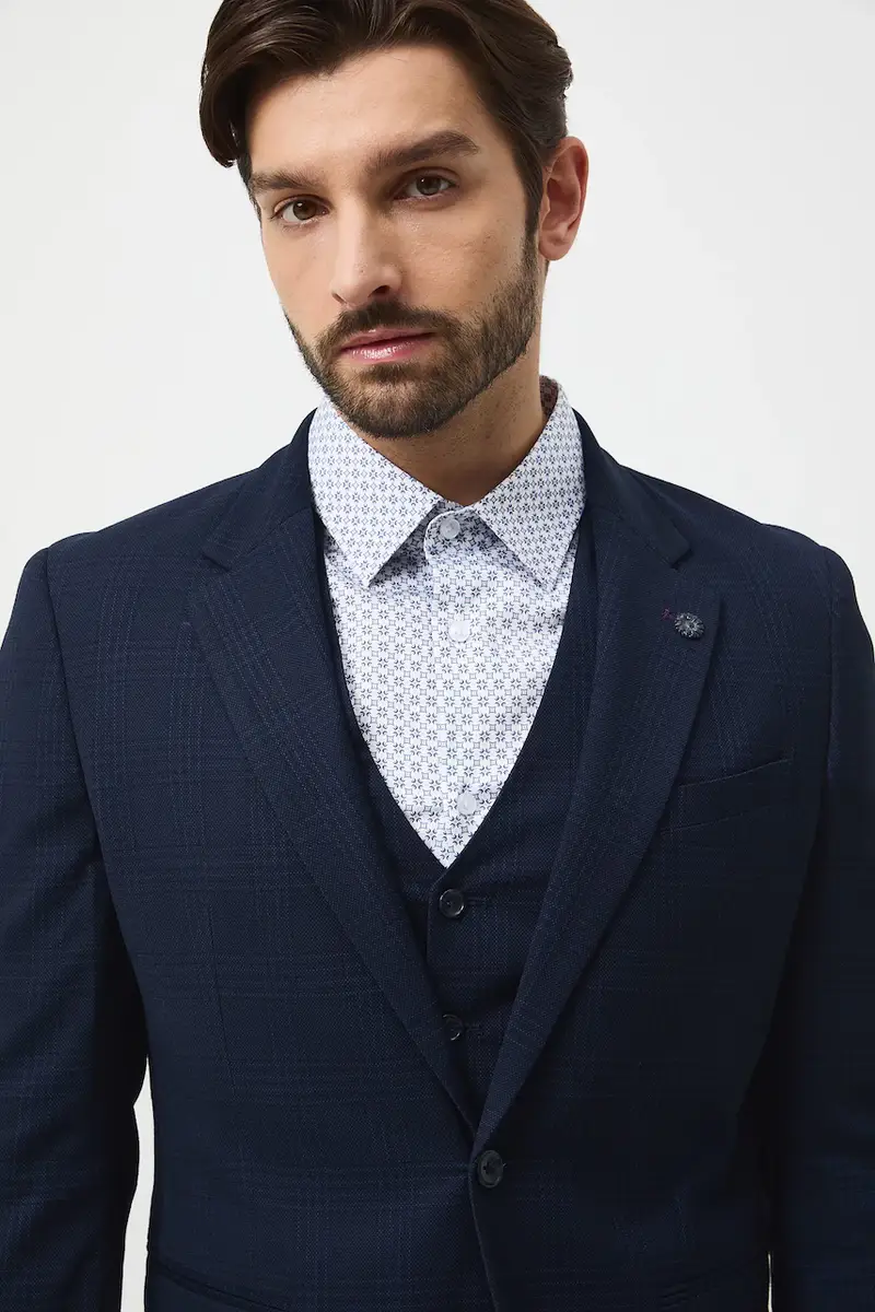 giacca Blu navy miniatura 5