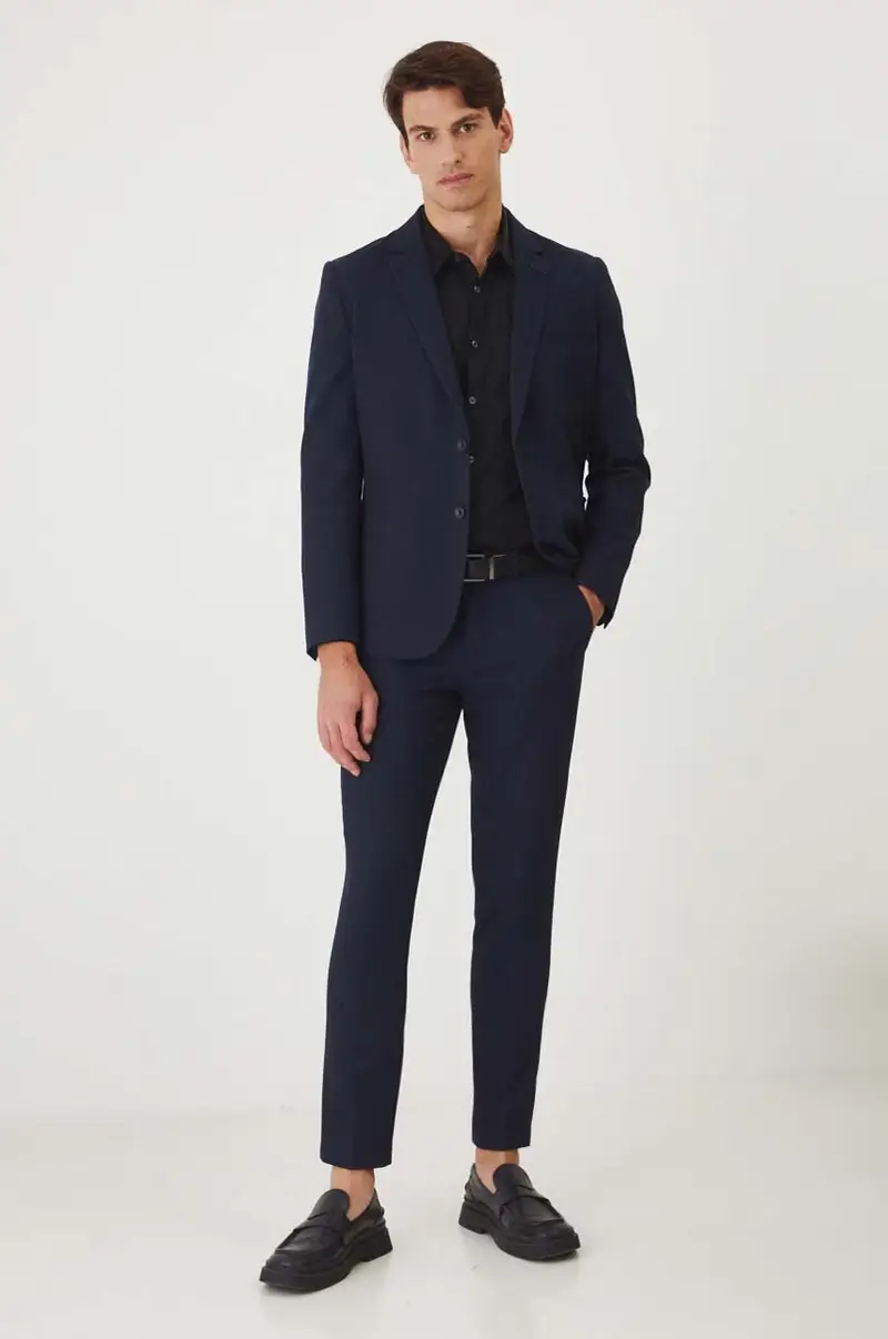 giacca Blu navy miniatura 2