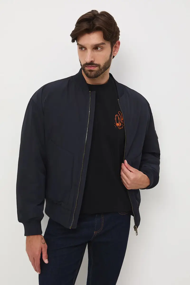 giacca bomber colore blu navy