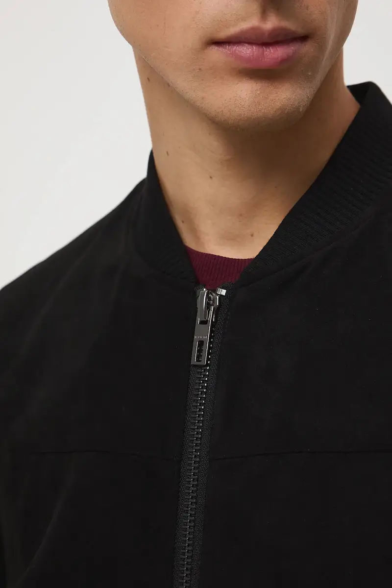 giacca bomber colore nero miniatura 5