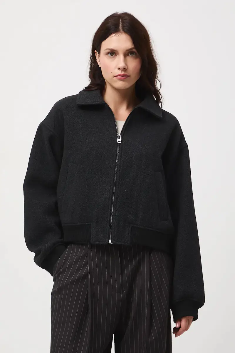 giacca bomber donna colore grigio miniatura 4