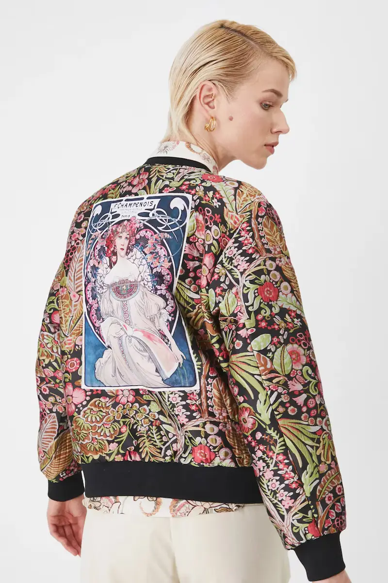 giacca bomber donna Multicolore miniatura 2