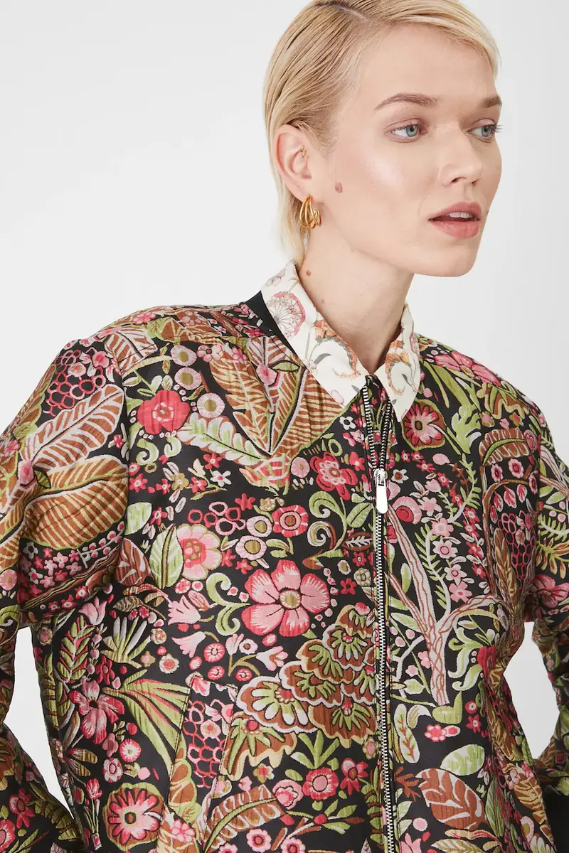 giacca bomber donna Multicolore miniatura 5