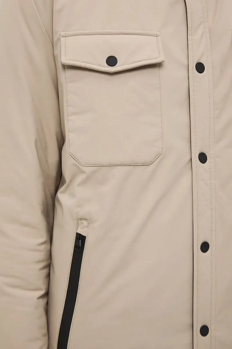 giacca camicia uomo colore beige miniatura 5