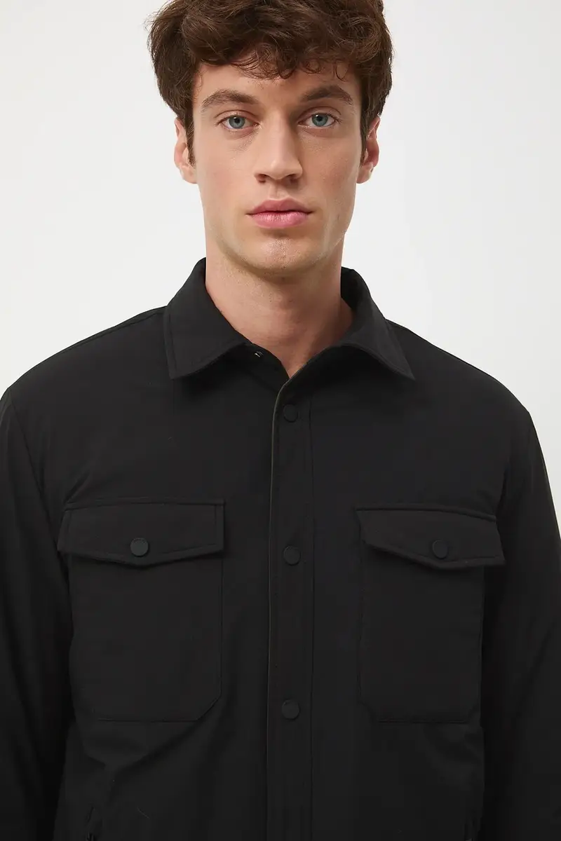 giacca camicia uomo colore nero miniatura 5